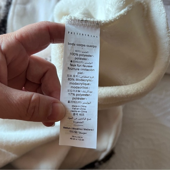 POTTERY BARN Faux Fur Ombre Robe - Picture 6 of 6